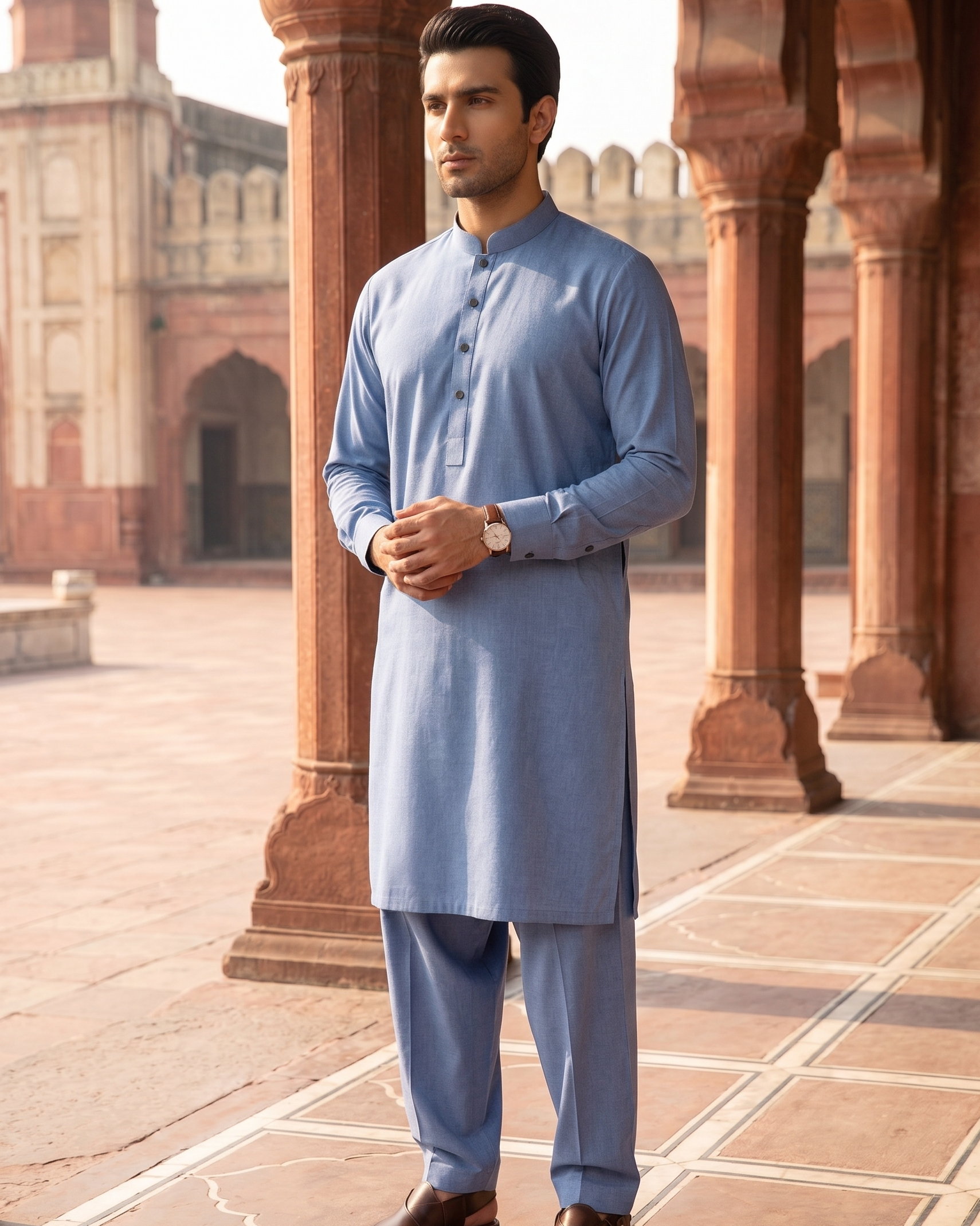 Premium Azure Grace Shalwar Kameez