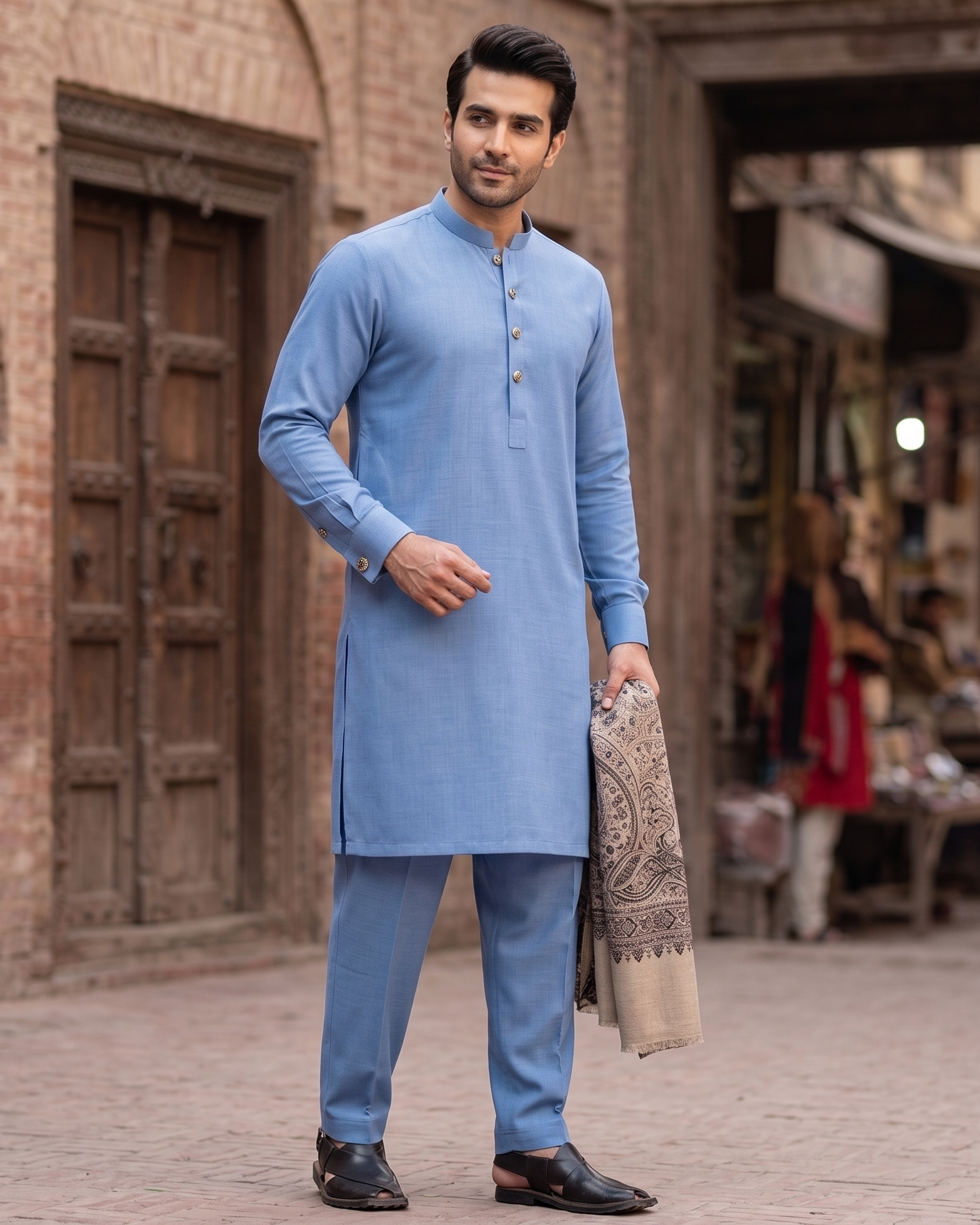 Azure Sovereign Prestige Shalwar Kameez