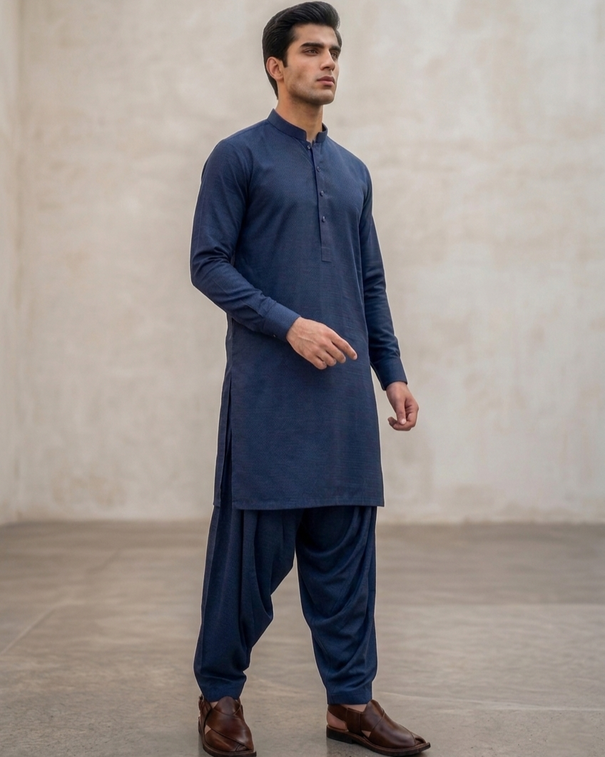 Royal Midnight Navy Shalwar Kameez