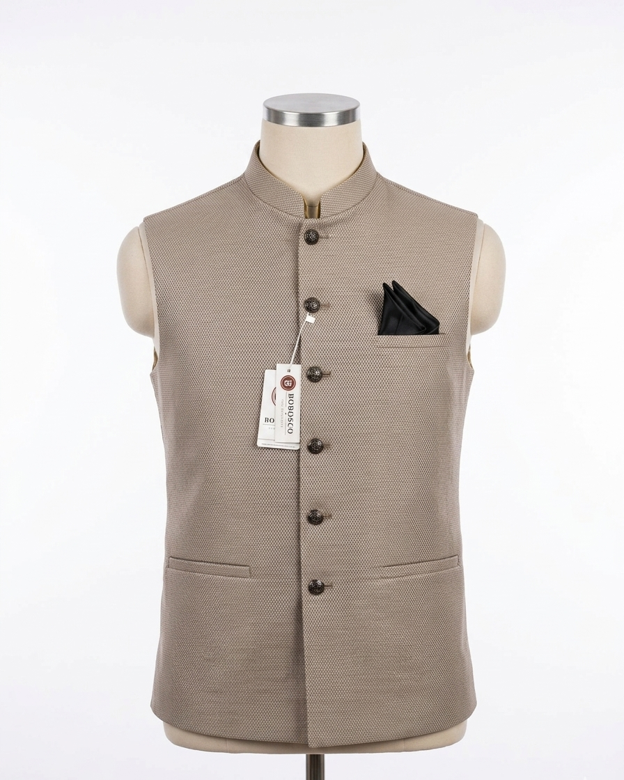 Stone Beige Classic Waistcot